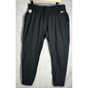 Nike Dri-Fit Joggers Mens XL NFL Equip Logo Graphic Ankle Zip Sweatpants Broncos